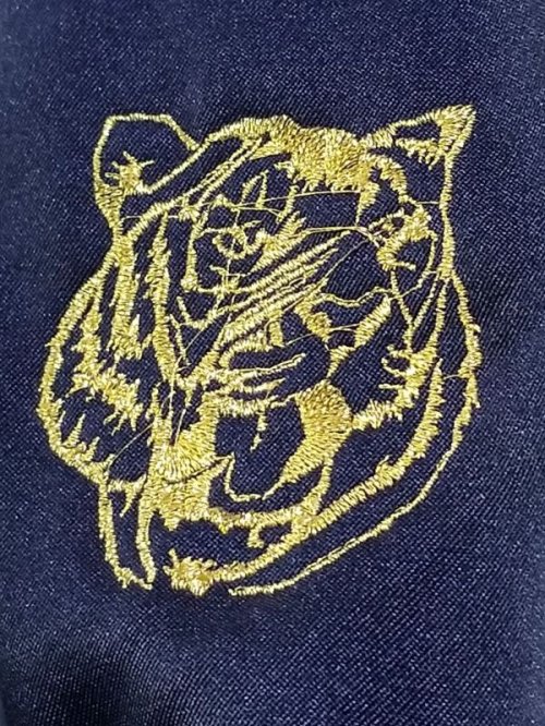 刺繡の画像トラの顔