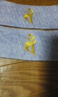 鳶かせやま「ぼかし」パープル：刺繍入り梵字