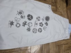 画像1: プリント★寅壱2150【カラー37超超ロング八分90cm】